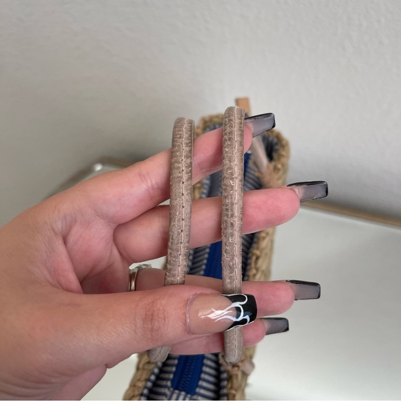 Vintage Y2K Beach Surf Volkswagen Bug Corn Husk Wicker Small Handbag Purse - Picture 9 of 13